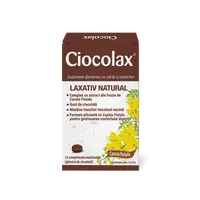Laxativ natural Ciocolax, 12 comprimate masticabile, Labormed