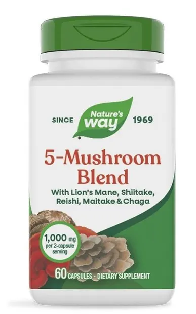 5-Mushroom Blend, 60 capsule, Nature's Way
