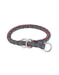 Zgardă câini mici textilă TRIXIE Cavo XS–S: 25–31 cm/o 12 mm bordó/petrol