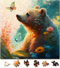 Puzzle din lemn - Gentle Bear