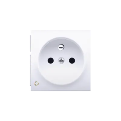 Carcasa pentru priza simpla, antibacterial, alb
