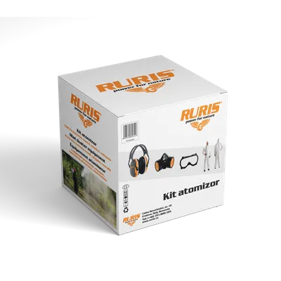 Kit echipament de lucru atomizor:casca, salopeta, ochelari, masca