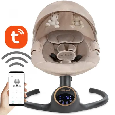 Balansoar leagan electric 2 in 1 bluetooth Reve bej auriu