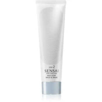 Sensai Silky Purifying Mud Soap (Wash & Mask) sapun si masca 2 in 1