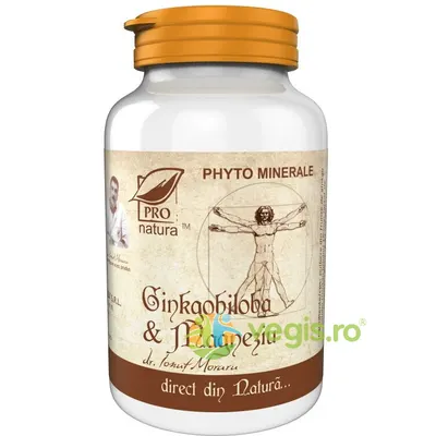 Ginkgo Biloba + Magneziu 60cps