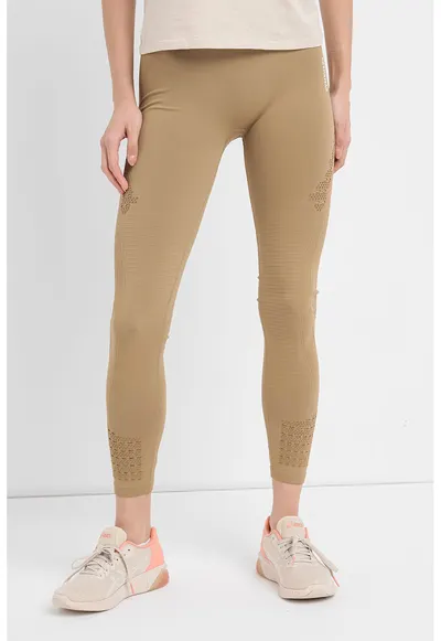 Colanti cu decupaje pentru fitness - Bej