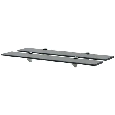 vidaXL Rafturi suspendate, 2 buc., 70 x 20 cm, sticlă, 8 mm