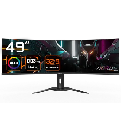 Monitor Consumer GIGABYTE CO49DQ, 49", 5120 x 1440 pixeli, Black, 3 ani Garantie