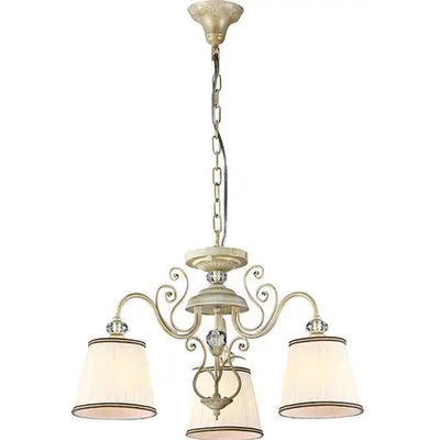 Candelabru Elegant Vintage,3 becuri dulie E14, 230V,D.58cm, H.36 cm,Auriu