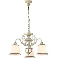 Candelabru Elegant Vintage,3 becuri dulie E14, 230V,D.58cm, H.36 cm,Auriu