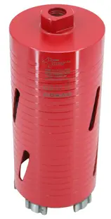 Carota diamantata Super PREMIUM ø89mm x 180mm x M16 pentru gaurire Beton armat, Zidarie, Granit - DXQZ.REDCORE.89