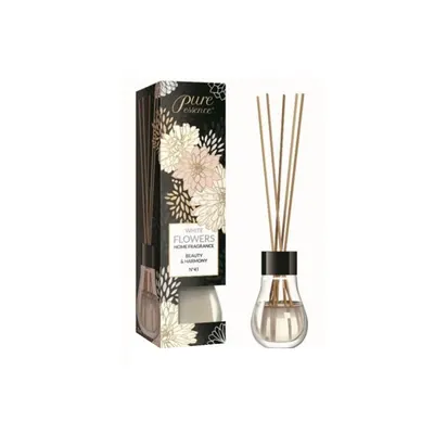 Difuzor cu betisoare parfumate Pure Essence, Vanilie si flori de portocala, 25 ml