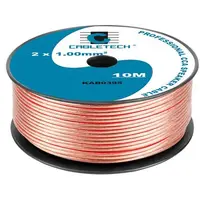 Cablu transparent pentru difuzor, material CCA, 2 x 1 mm2, rola 10m KAB0395