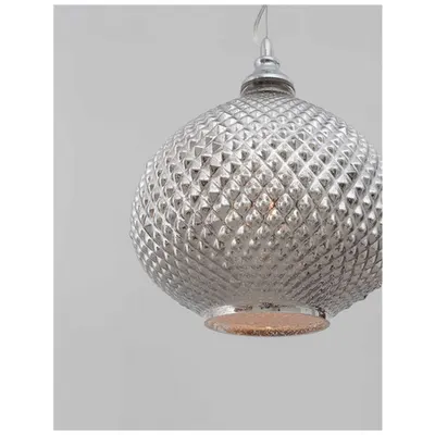 Lampa suspendata BOHO Crom Sticla & Metal LED E27 1x12 Wat 230 Volt IP20 Fara bec