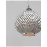 Lampa suspendata BOHO Crom Sticla & Metal LED E27 1x12 Wat 230 Volt IP20 Fara bec