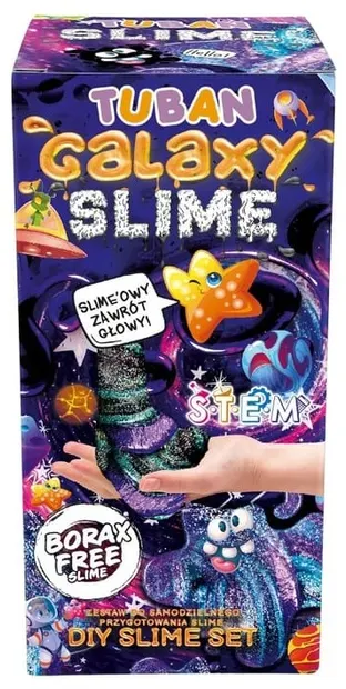 Set creativ Tuban - Slime de galaxie DIY, negru cu sclipici