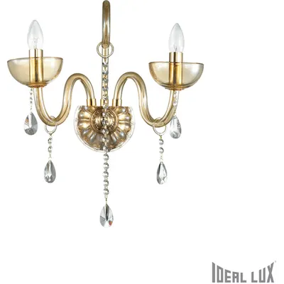 aplica Canaletto, 2 becuri, dulie E14, L:550 mm, H:350 mm, Chihlimbar
