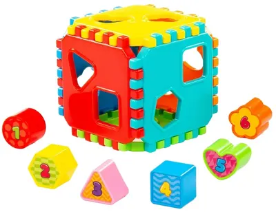 Sortător pentru copii Polesie Toys - Cub, 12 piese Polesie Toys - Куб, 12 piese