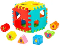 Sortător pentru copii Polesie Toys - Cub, 12 piese Polesie Toys - Куб, 12 piese