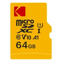 Card Memorie microSDXC Kodak, 64Gb, Clasa 10 / UHS-1 U1, Cu Adaptor EKMSDM64GXC10K