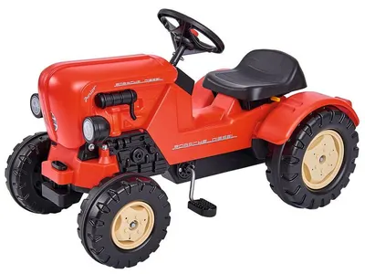 Tractor cu pedale BIG - Porsche Diesel Junior, roșu
