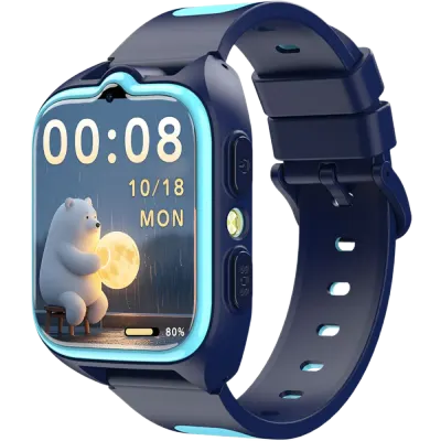 Smartwatch pentru copii Blackview Z30, 4G SIM, 1.75 , Localizare GPS + WIFI AI + LBS, Apeluri Video si Voce, Lanterna, 800mAh, Blue