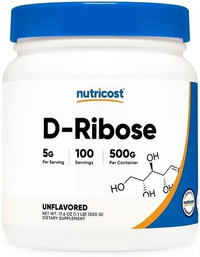 D- Ribose, 500 g, Nutricost