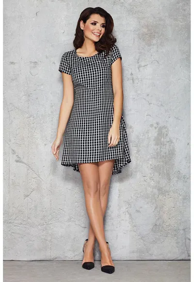 Rochie de dama Poliester - M034 - Alb/Negru