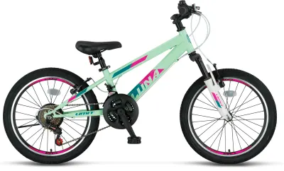 Bicicleta MTB Umit Luna Lady, culoare menta, roata 26 , cadru din otel