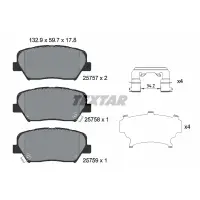 Set placute frana, frana disc TEXTAR 2575701