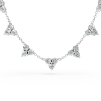 Colier din aur alb cu diamante de 0.9ct