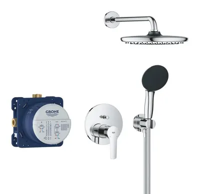 Sistem de dus Grohe Start 25292000, 1/2 inch, incastrat, 250 mm, 1 functie, Crom