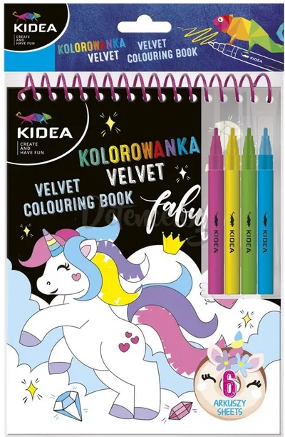 Carte de colorat Derform - Unicorn