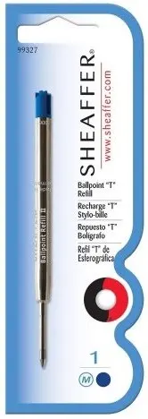 Rezervă pentru stilou Sheaffer -T Style, albastru, M