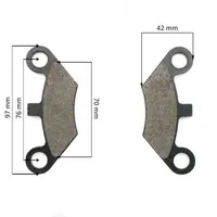 Set 2 placute frana fata atv 200cc, china 97x42cm