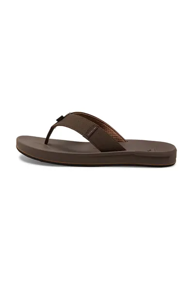 Papuci flip-flop cu logo Rivi - Maro inchis