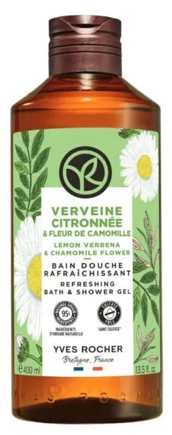 Yves Rocher Bain Nature Gel de duș , verbenă cu lămâie și mușețel, 400 ml