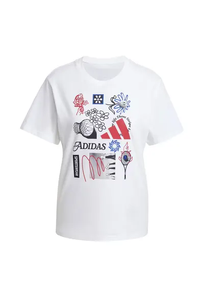 Tricou W C Photo Tee 2 JN9097 Femei Alb - Alb