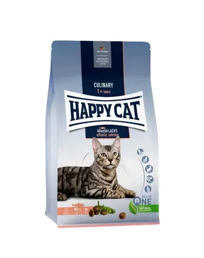 HAPPY CAT Culinary Adult Atlantik Lachs Hrana uscata pentru pisici adulte, cu Somon Atlantic 300 g