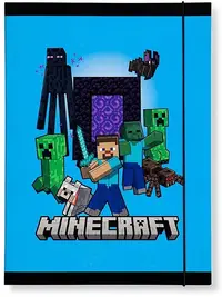 Dosar cu elastic Panini Minecraft - Creepers, sortiment