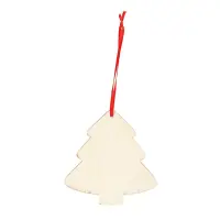 Ornament brad din lemn - șnur roșu - Default Title
