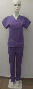 Pantaloni medicali de culoare lila- model unisex - 54