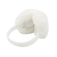 Căști pufoase mărimea XXL, pentru urechi, Antonio, Ø 14 cm, culoarea alb