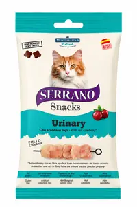 Recompense pentru pisici Serrano Snacks Urinary cu pui 50 gr