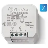 Dimmer YESLY, Finder 15.21.8.230.B300, Bluetooth, puterea maxima dimabila 300 W, 230 VCA, montaj in doza