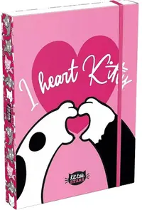 Cutie cu bandă elastică Lizzy Card KitTok Heart Kitty - A5