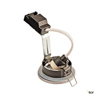 DOLIX OUT GU10 ROUND Downlight, silver-gray, max. 50W