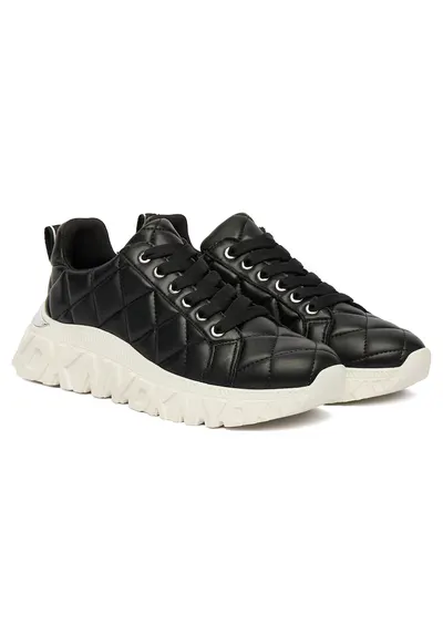 Tenisi dama K4590226 - piele naturala - negru