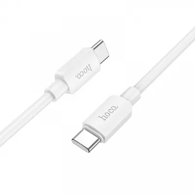 Cablu Date si Incarcare USB-C - USB-C HOCO X96, 60W, 1m, Alb