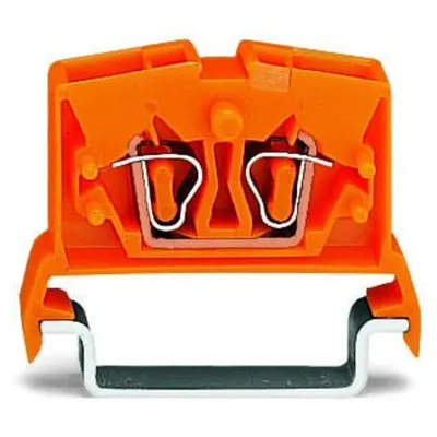 2-conductor miniature through terminal block; 2.5 mm²; with test option; center marking; for DIN-rail 35 x 15 and 35 x 7.5; CAGE CLAMP®; 2,50 mm²; orange